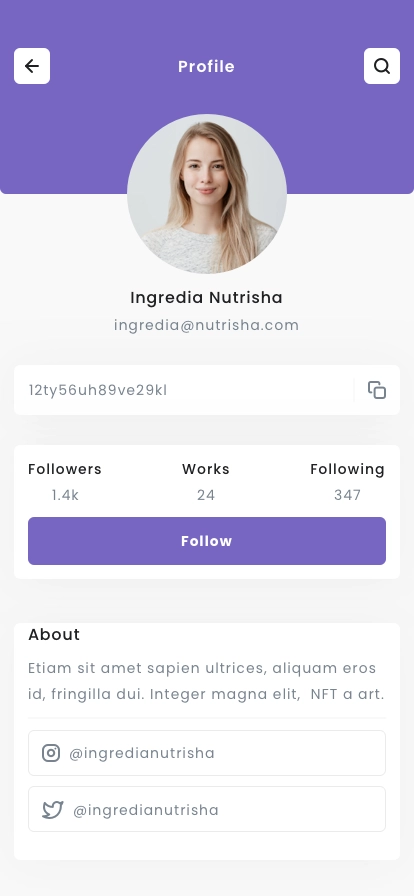 NFT Auction Mobile App UI Kit - Screenshot 5