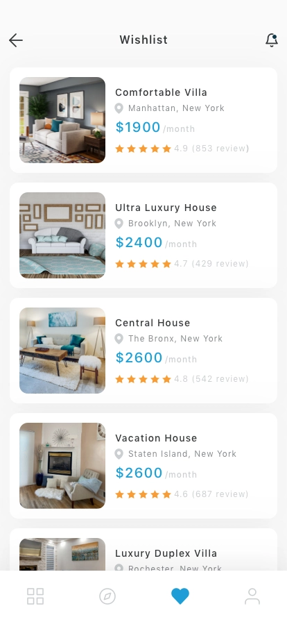 Rental Property Mobile App UI Kit - Screenshot 2
