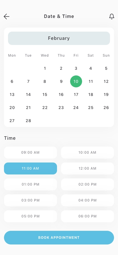 OBGYN Care & Gynecologist Mobile App UI Kit - Screenshot 2