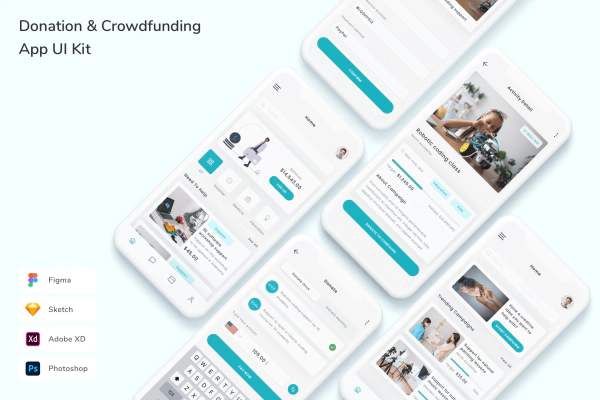 Donation & Crowdfunding App UI Kit