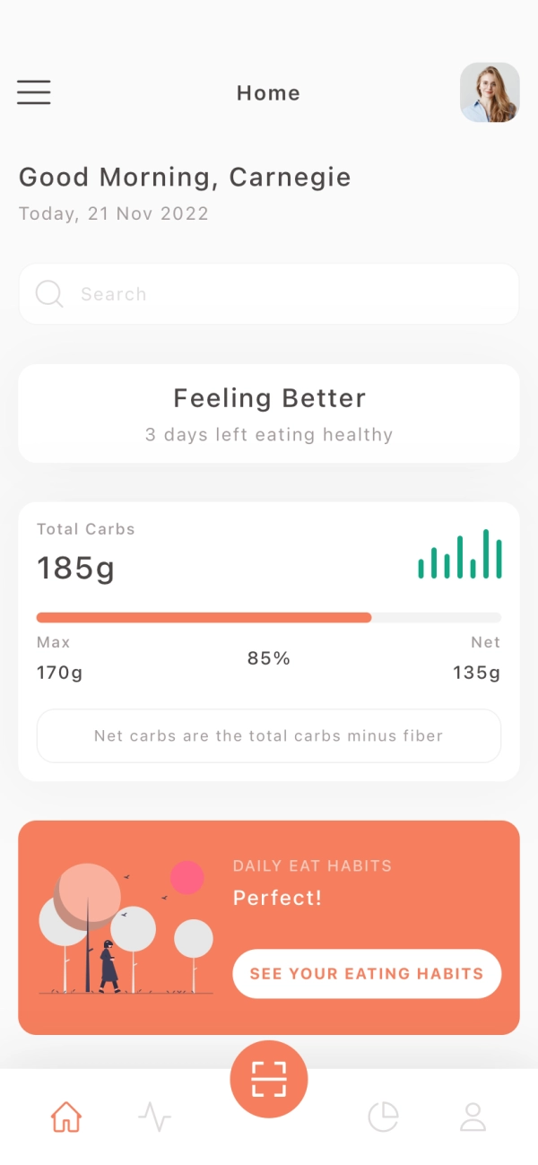 Nutrition & Diet Mobile App UI Kit - Screenshot 1