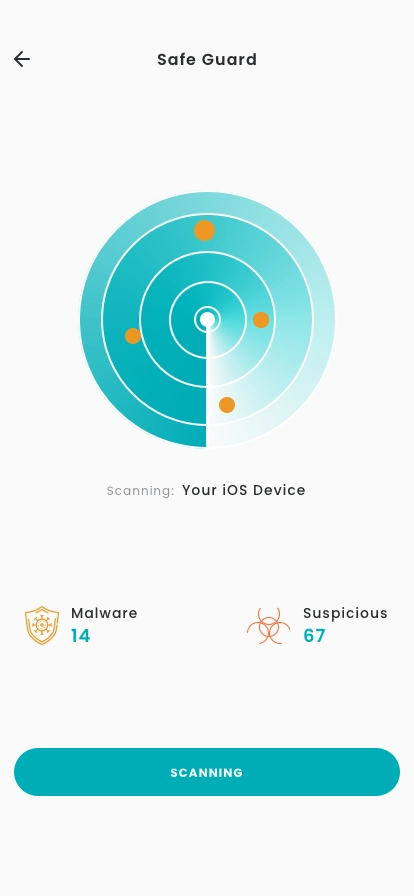 Antivirus & Malware Scanner App UI Kit - Screenshot 1