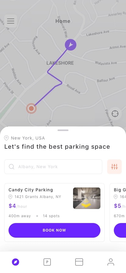 Parking Find App UI Kit - Screenshot 1
