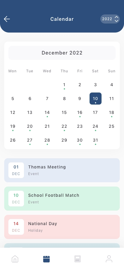 School & Student Mobile App UI Kit - Screenshot 3