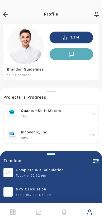 Consulting Service Mobile App UI Kit - Screenshot 4