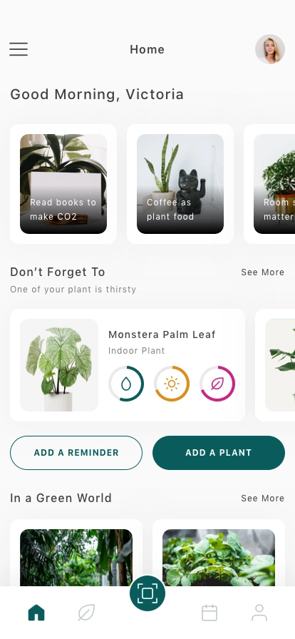 Plant Care Mobile App UI Kit - Screenshot 1