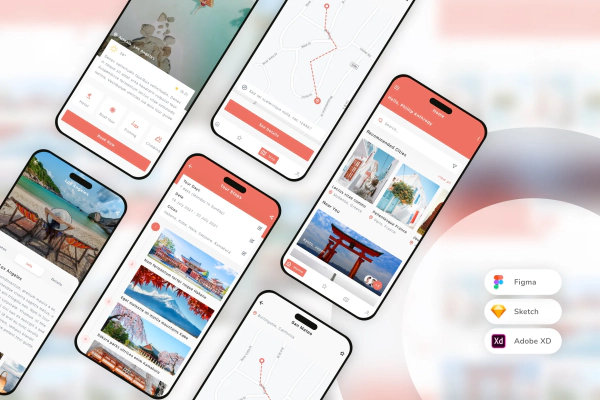 Tour Guide Mobile App UI Kit