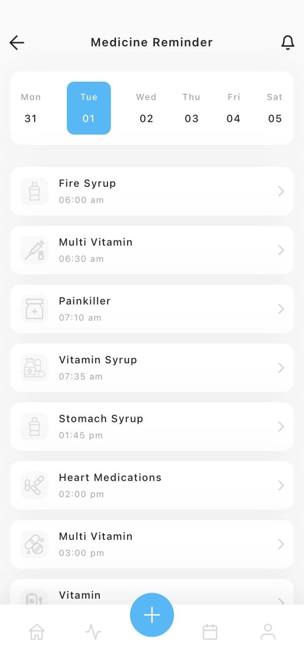 Health Tracker Mobile App UI Kit - Screenshot 3
