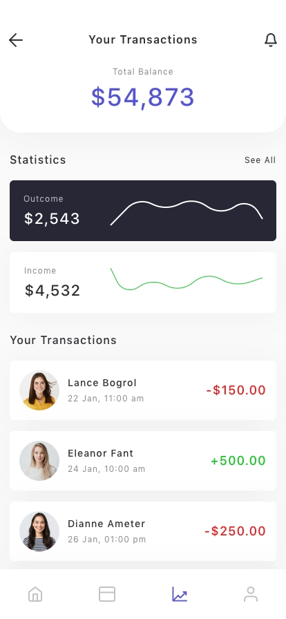 Personal Budget Tracker Mobile App UI Kit - Screenshot 2