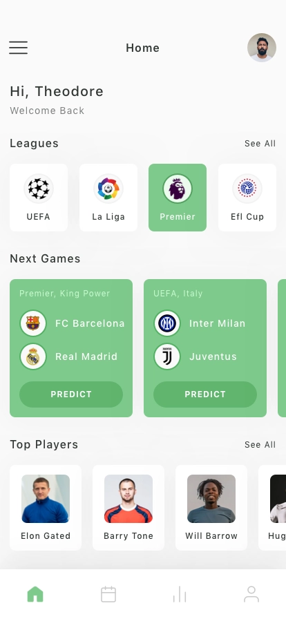 Football App UI Kit - Screenshot 1