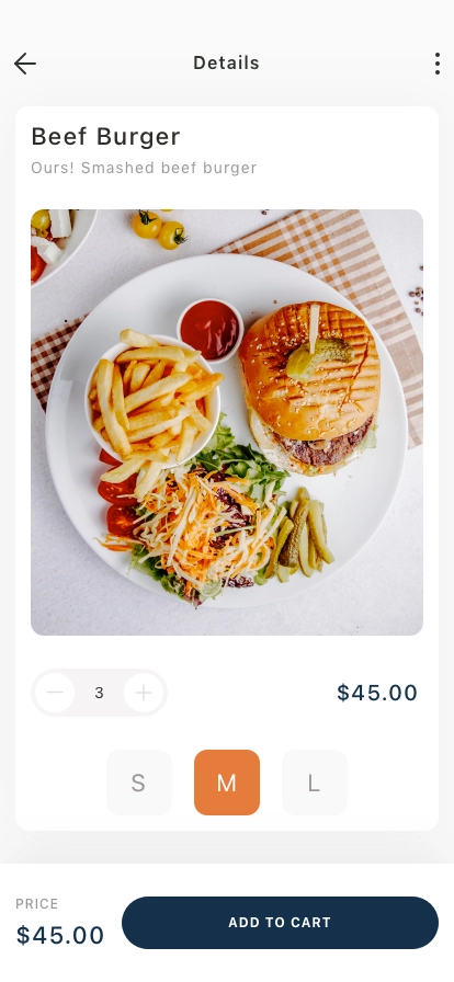 Food Ordering Mobile App UI Kit - Screenshot 2