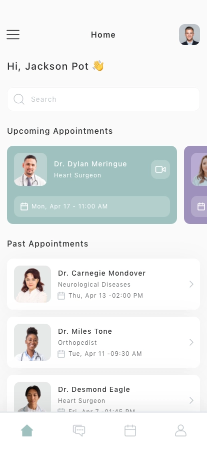 Healthcare Service Mobile App UI Kit - Screenshot 1