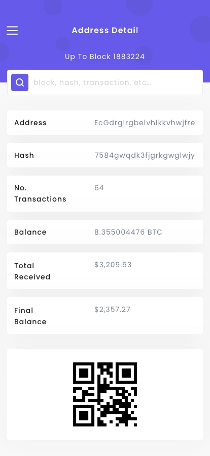 Blockchain Explorer Mobile App UI Kit - Screenshot 5