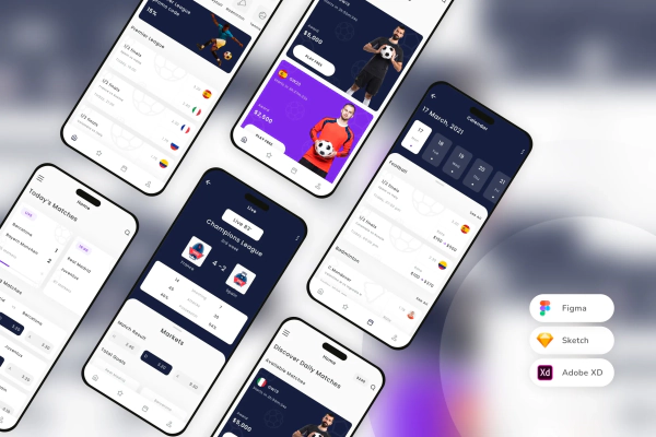 Sports Betting Mobile App UI Kit