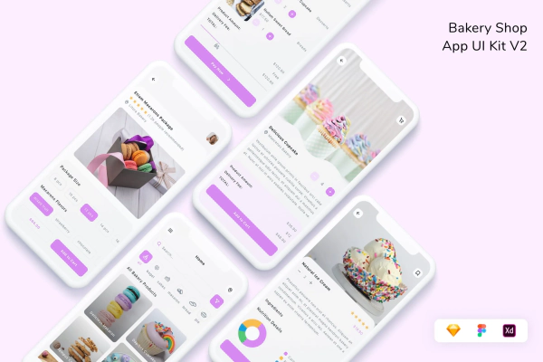 Bakery Shop App UI Kit V2