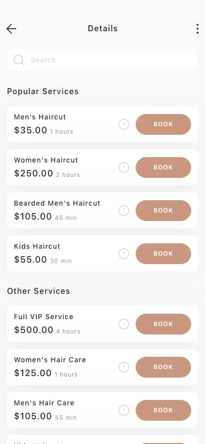 Salon Appointment Mobile App UI Kit - Screenshot 5