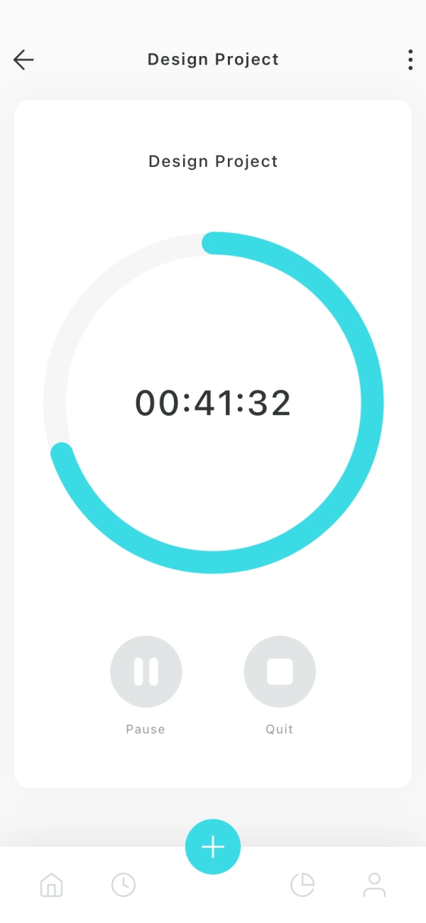 Time Tracker Mobile App UI Kit - Screenshot 2