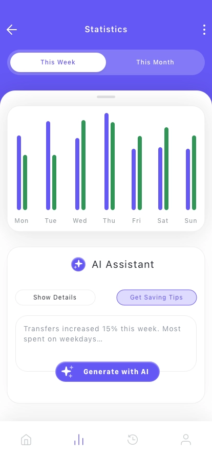 AI Wallet Mobile App UI Kit - Screenshot 2