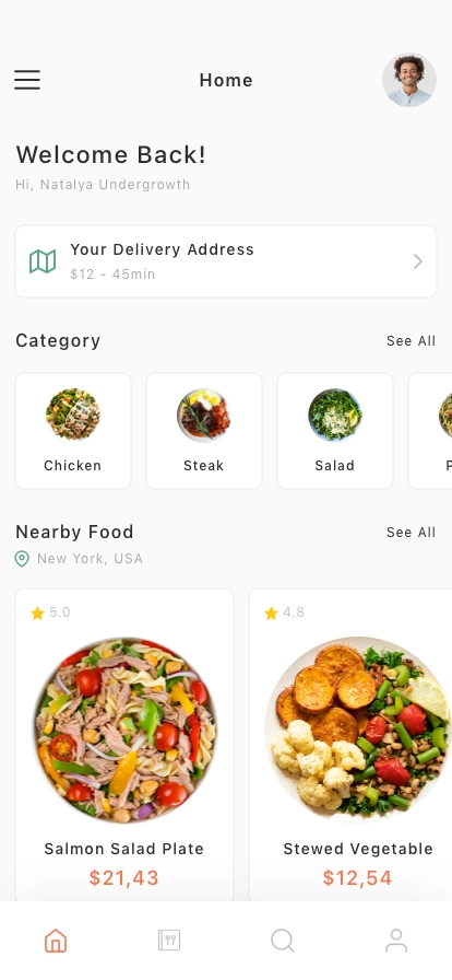 Food Service Mobile App UI Kit - Screenshot 1