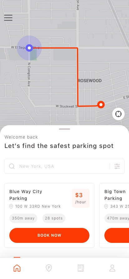 Parking Finder App UI Kit - Screenshot 1