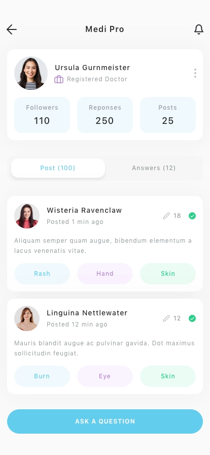 Medical Help Mobile App UI Kit for Figma, Sketch & XD | UIworkshop