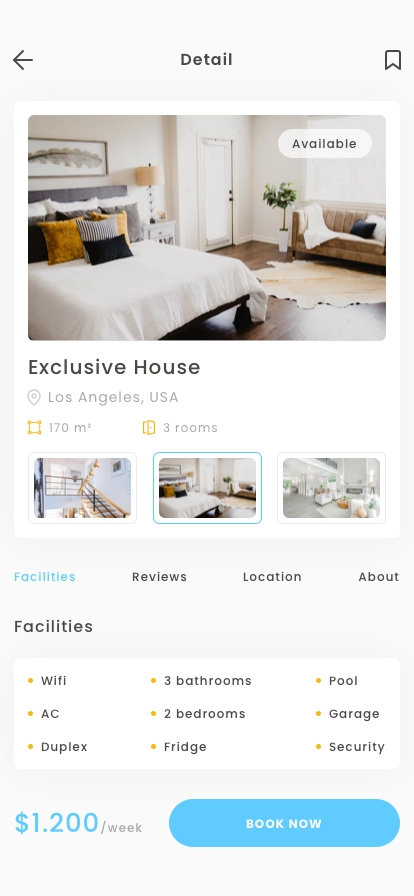 Travel Booking Mobile App UI Kit - Screenshot 2