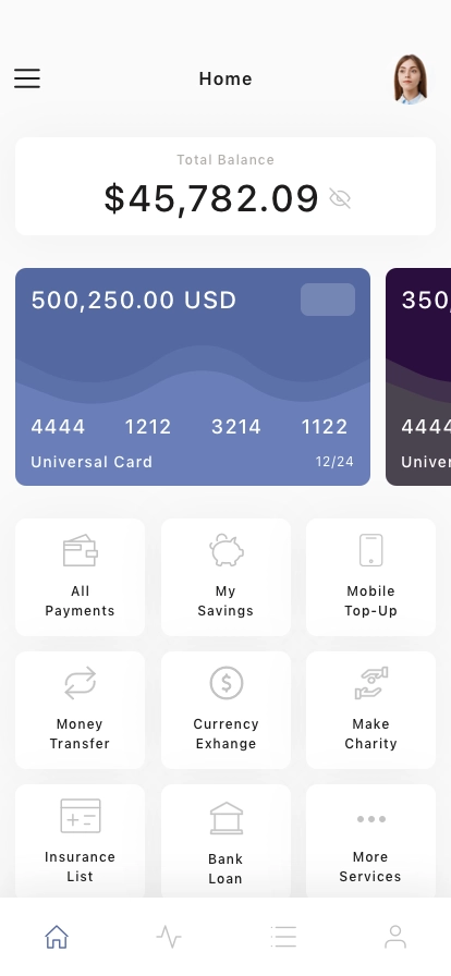 Smart Banking Mobile App UI Kit - Screenshot 1