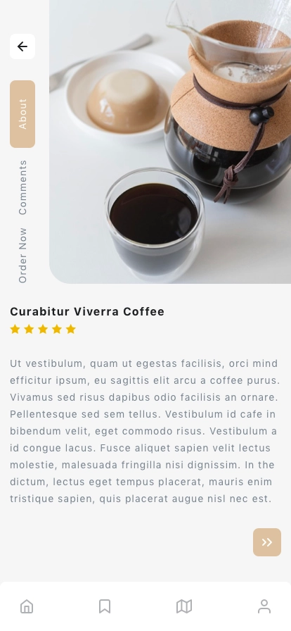 Barista & Coffee Shop Finder Mobile App UI Kit - Screenshot 4