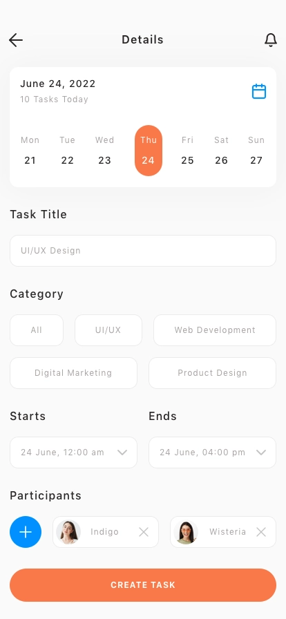 Task Management Mobile App UI Kit - Screenshot 3