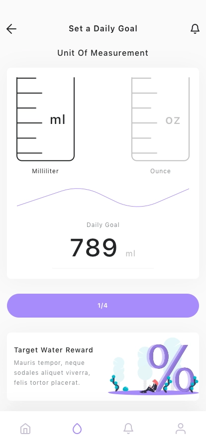 AI Water Tracker Mobile App UI Kit - Screenshot 4