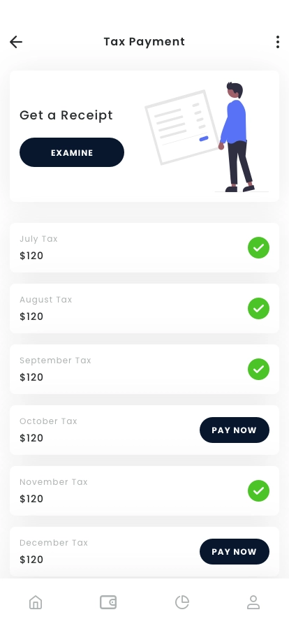 Tax Management Mobile App UI Kit - Screenshot 3