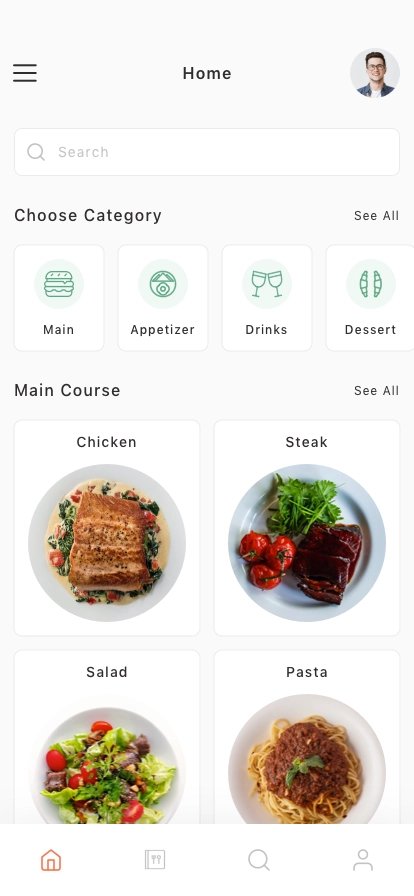 Food Service Mobile App UI Kit - Screenshot 3