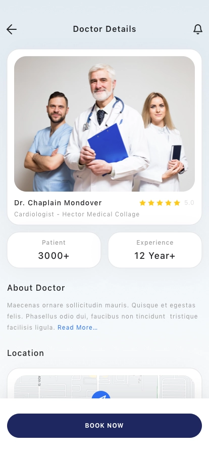 Clinic Appointment Mobile App UI Kit - Screenshot 2