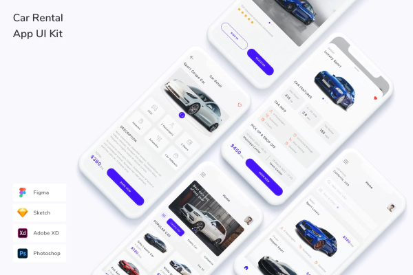 Car Rental App UI Kit