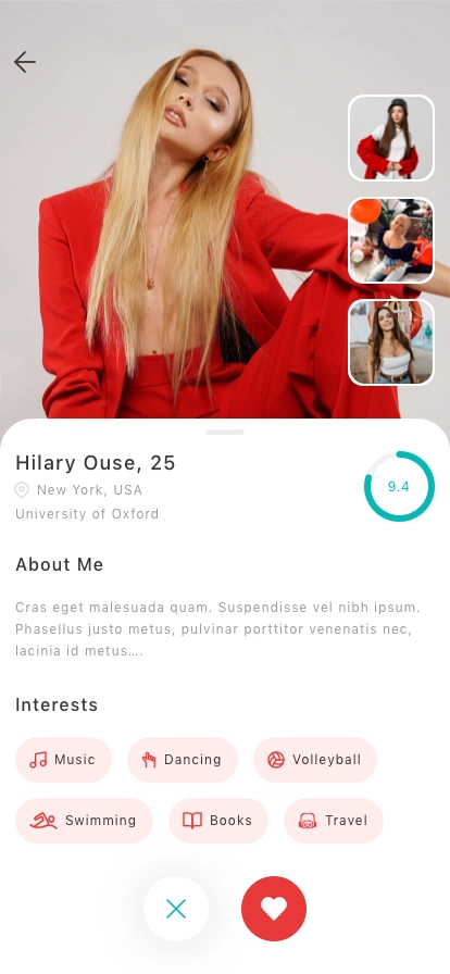 Dating Mobile App UI Kit - Screenshot 2