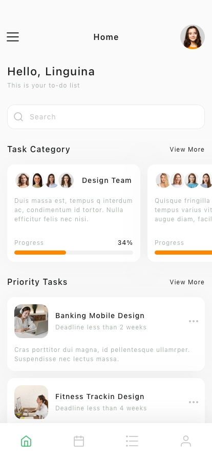 Productivity Mobile App UI Kit - Screenshot 2