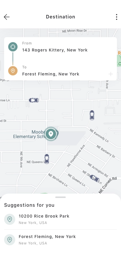 Ride Share Mobile App UI Kit - Screenshot 3