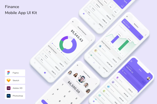 Finance Mobile App UI Kit