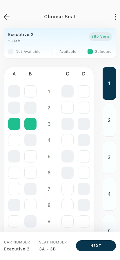 Train Booking Mobile App UI Kit - Screenshot 5
