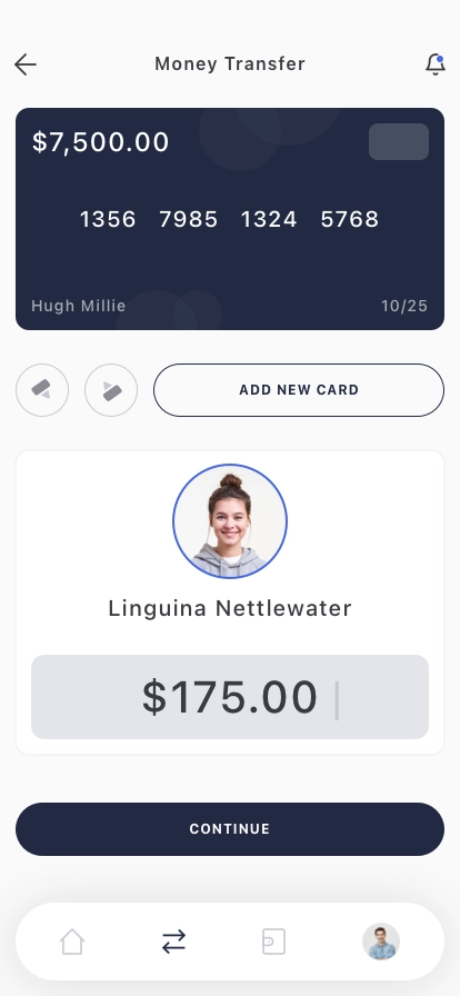 Swift Transfer Mobile App UI Kit - Screenshot 3