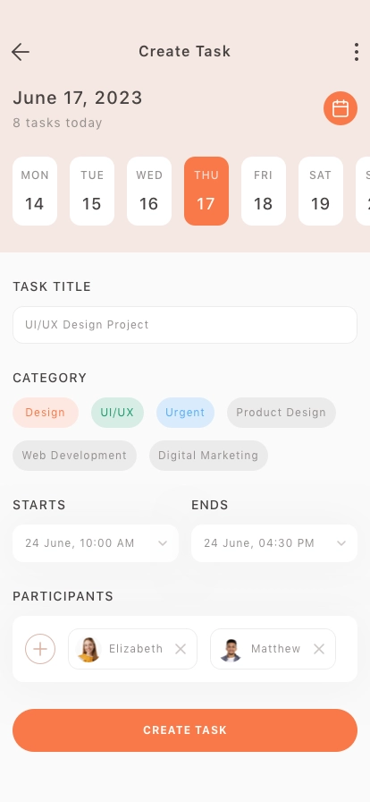 Task Management Mobile App UI Kit - Screenshot 3