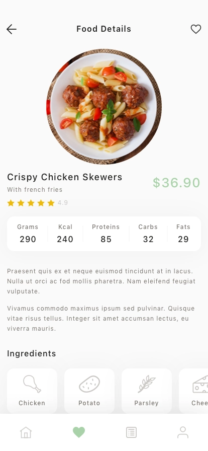 Restaurant Mobile App UI Kit - Screenshot 2