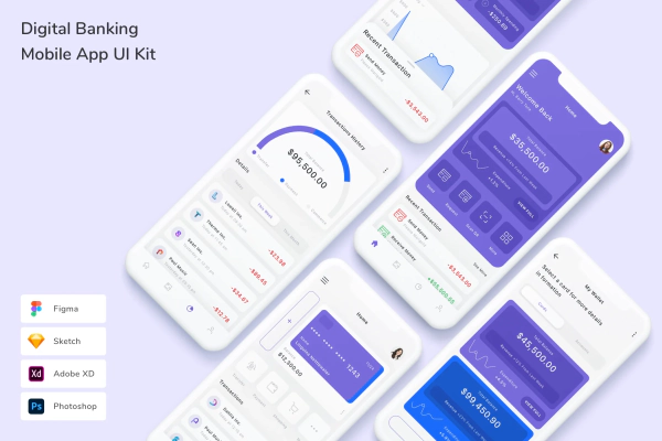 Digital Banking Mobile App UI Kit