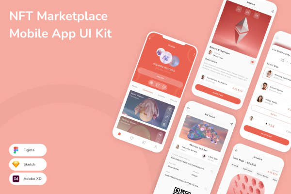 NFT Marketplace Mobile App UI Kit