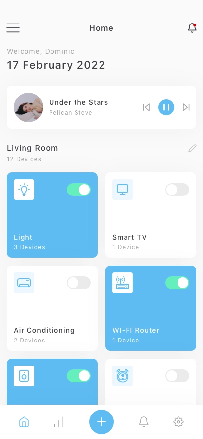 Smart Home Mobile App UI Kit - Screenshot 1