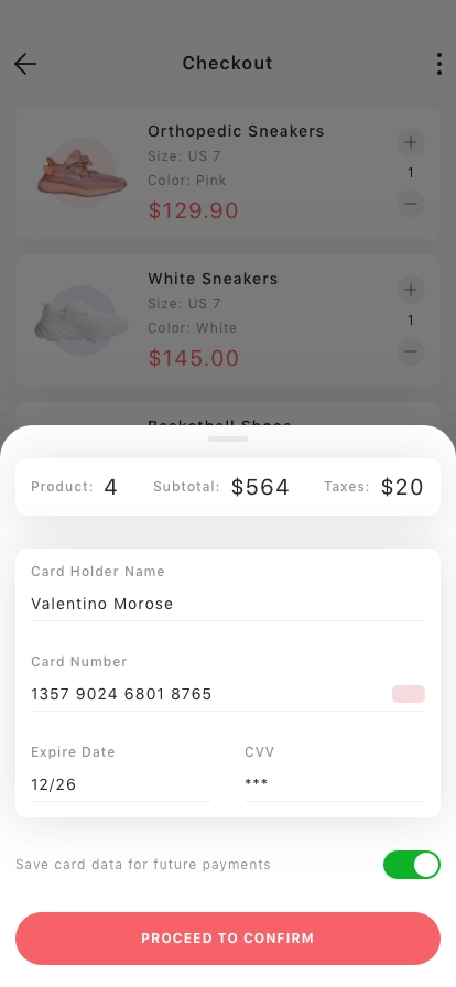 Shoes Ecommerce Mobile App UI Kit - Screenshot 4
