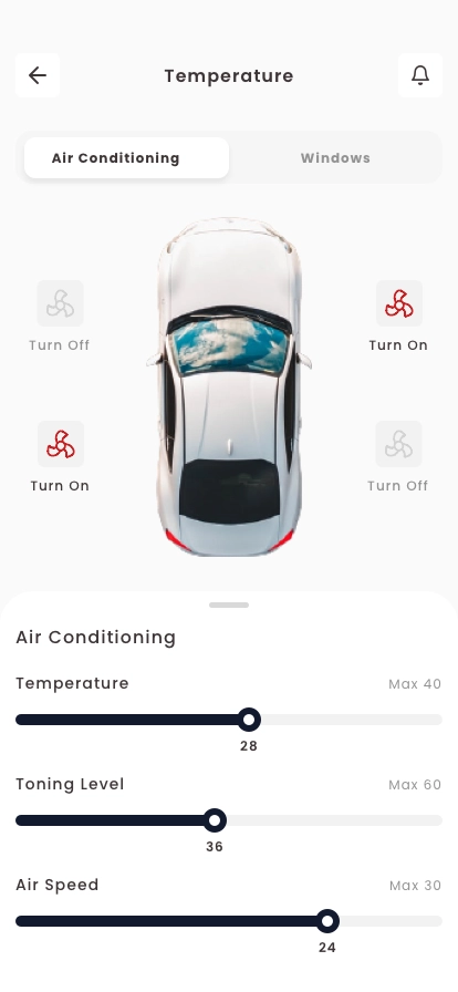 Smart Car Mobile App UI Kit - Screenshot 2