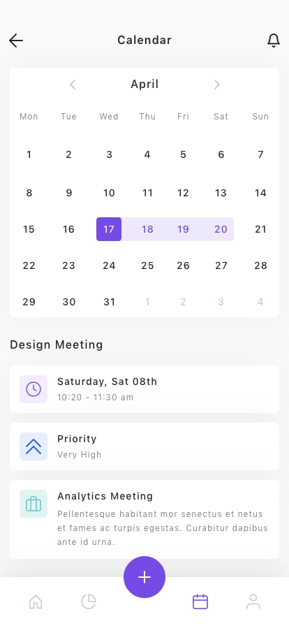 Task Management Mobile App UI Kit - Screenshot 2
