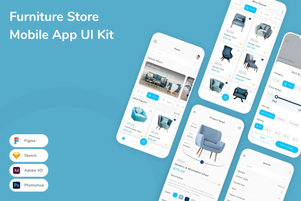Furniture Store Mobile App UI Kit