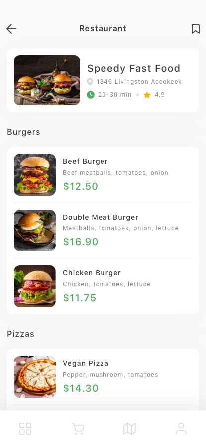 Food Delivery Mobile App UI Kit - Screenshot 3
